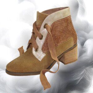 Antelope N52 Caroline Stone Lace Up Summer Ankle Bootie Size 36 (US 5-5.5)